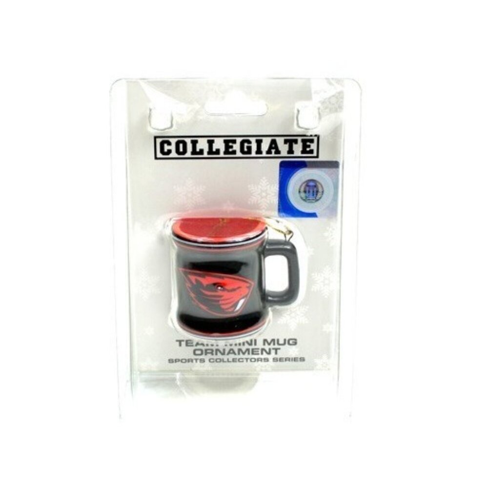 Oregon State Beavers Tree Ornament Mini Ceramic Mug/Cup Christmas Collectible